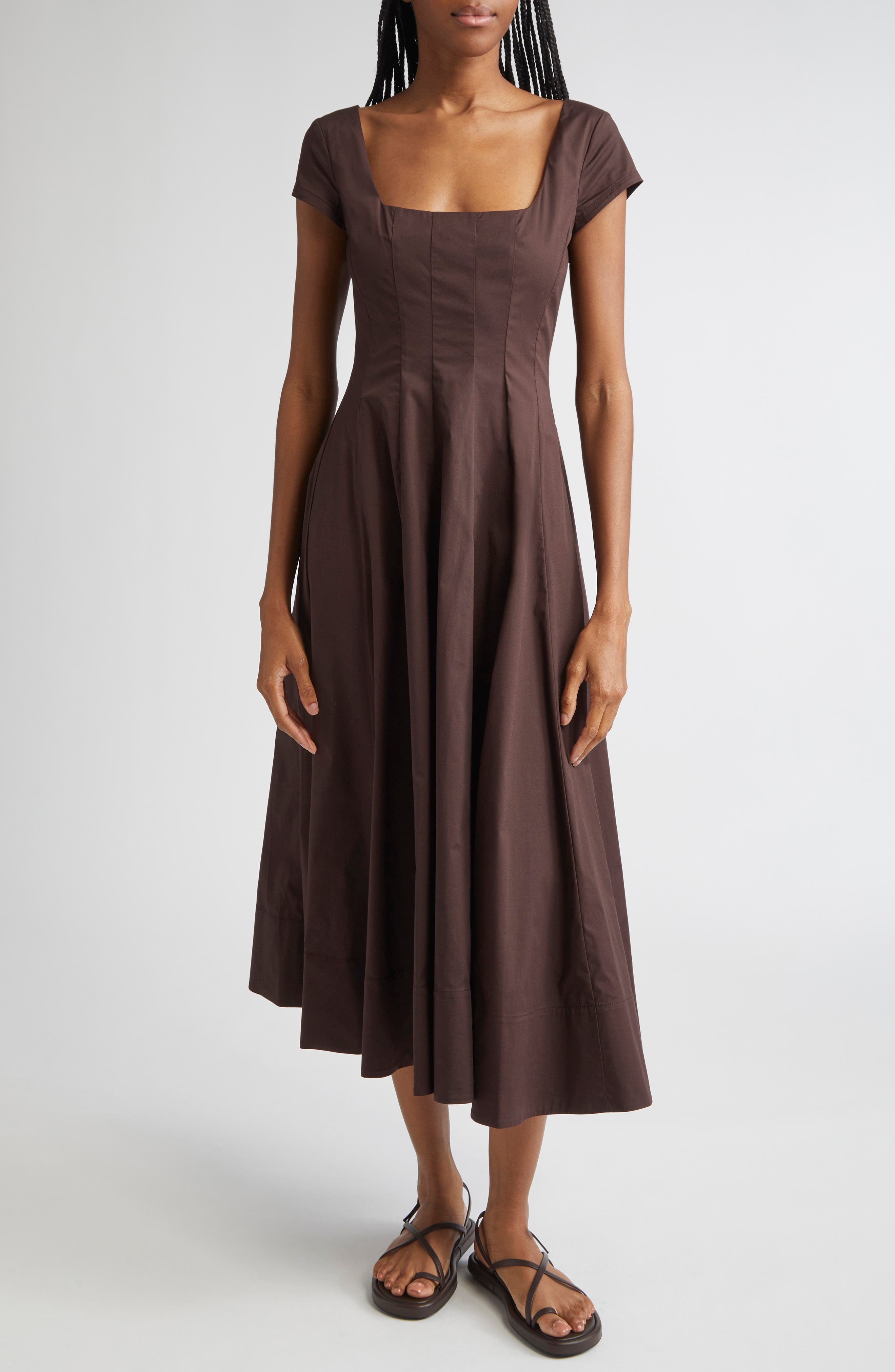 short sleeve wells dress Staud Short Sleeve Wells Dress by Staud
