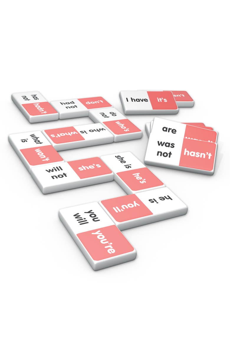 Contraction Dominoes Langauge Arts, Alternate, color, Multicolored