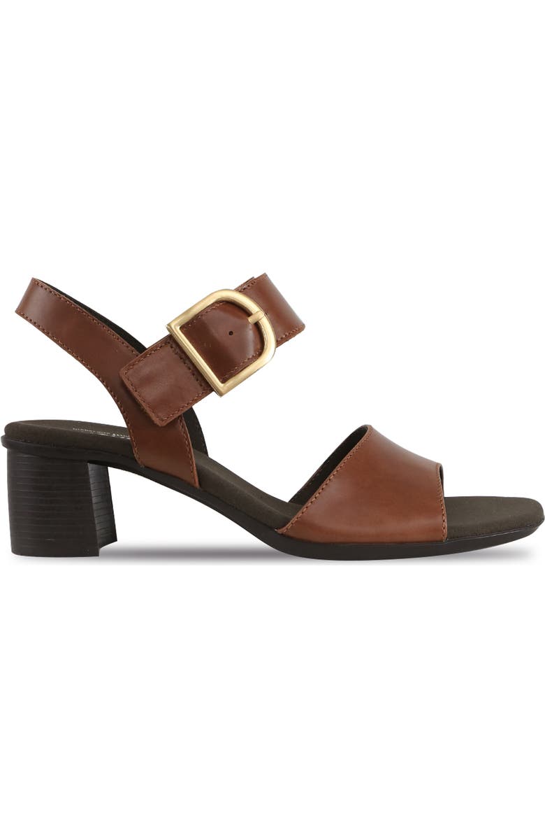 Munro Neeta Block Heel Sandal, Alternate, color, Cognac Leather