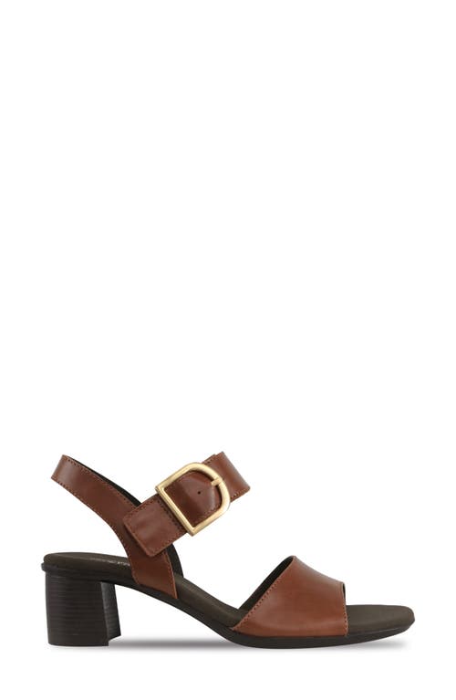 Munro Neeta Block Heel Sandal In Brown