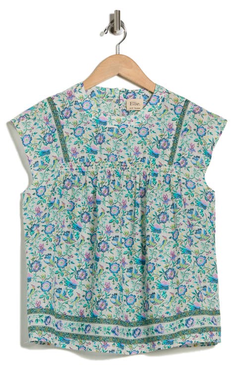 Crewneck Cap Sleeve Top