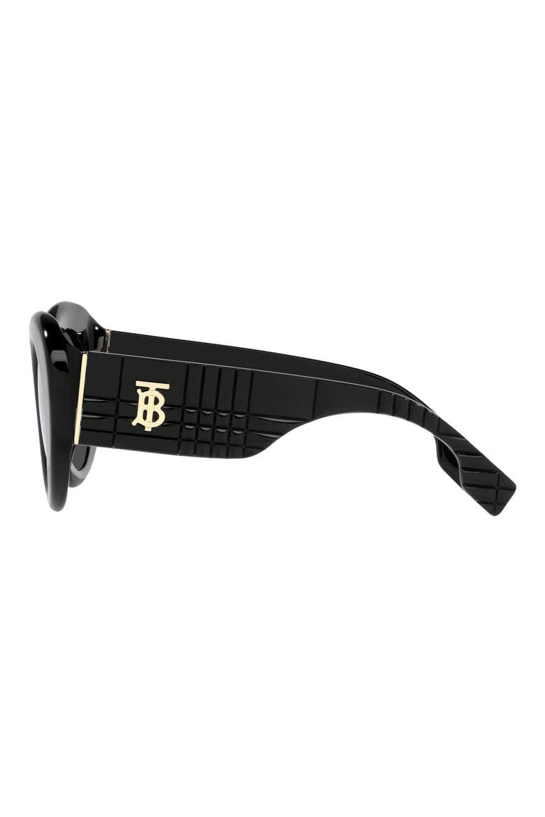 49mm Round Sunglasses, Alternate, color, BLACK