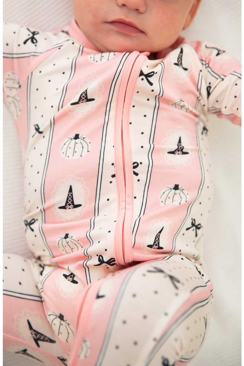 Pretty Little Pumpkin Romper, Alternate, color, Pink
