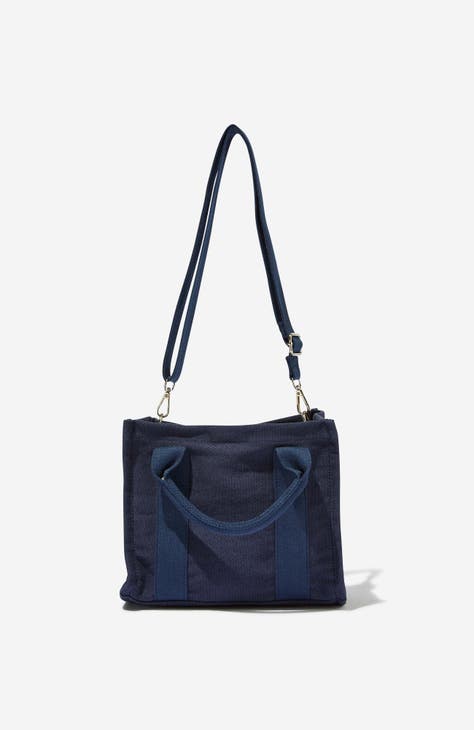 Navy blue designer handbags best sale