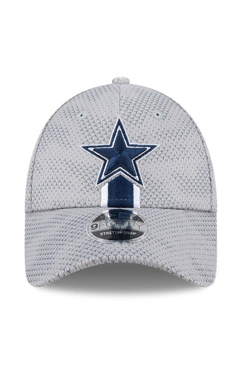 New Era Men's New Era Gray Dallas Cowboys 2024 Sideline 9FORTY Stretch-Snap Hat, Alternate, color, Gray