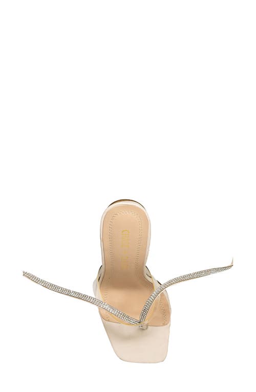 Chase & Chloe Chase And Chloe Rae Rhinestone Ankle Wrap Sandal