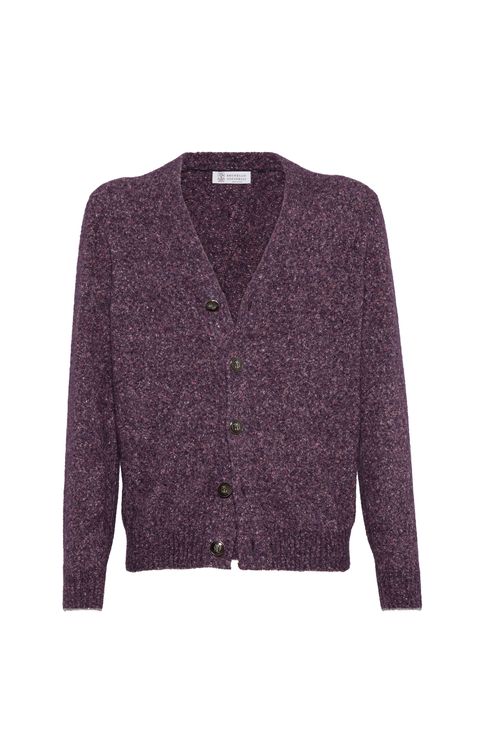 アウターその他 BRUNELLO CUCINELLI LUREX CARDIGAN Brunello Cucinelli - Midnight Linen & Silk Paillette Crop