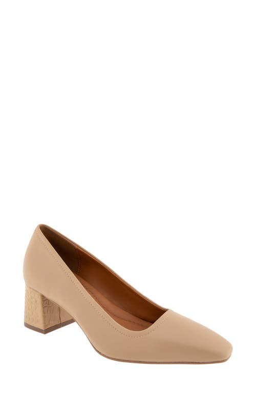 Andre Assous André Assous Amelia Block Heel Pump In Gold