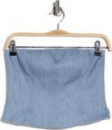 TWP Jillian Strapless Bustier Crop Top