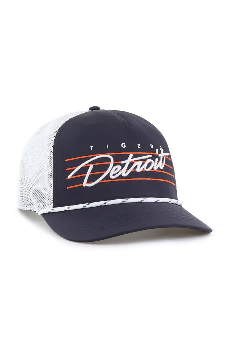 '47 Men's '47 Navy Detroit Tigers Brrr Downburst Mesh Hitch Adjustable Hat, Alternate, color, Navy