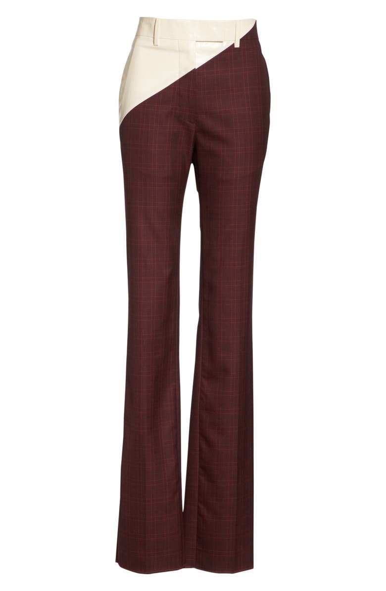 Calvin Klein 205W39NYC Coated Panel Wool & Silk Pants, Alternate, color, 