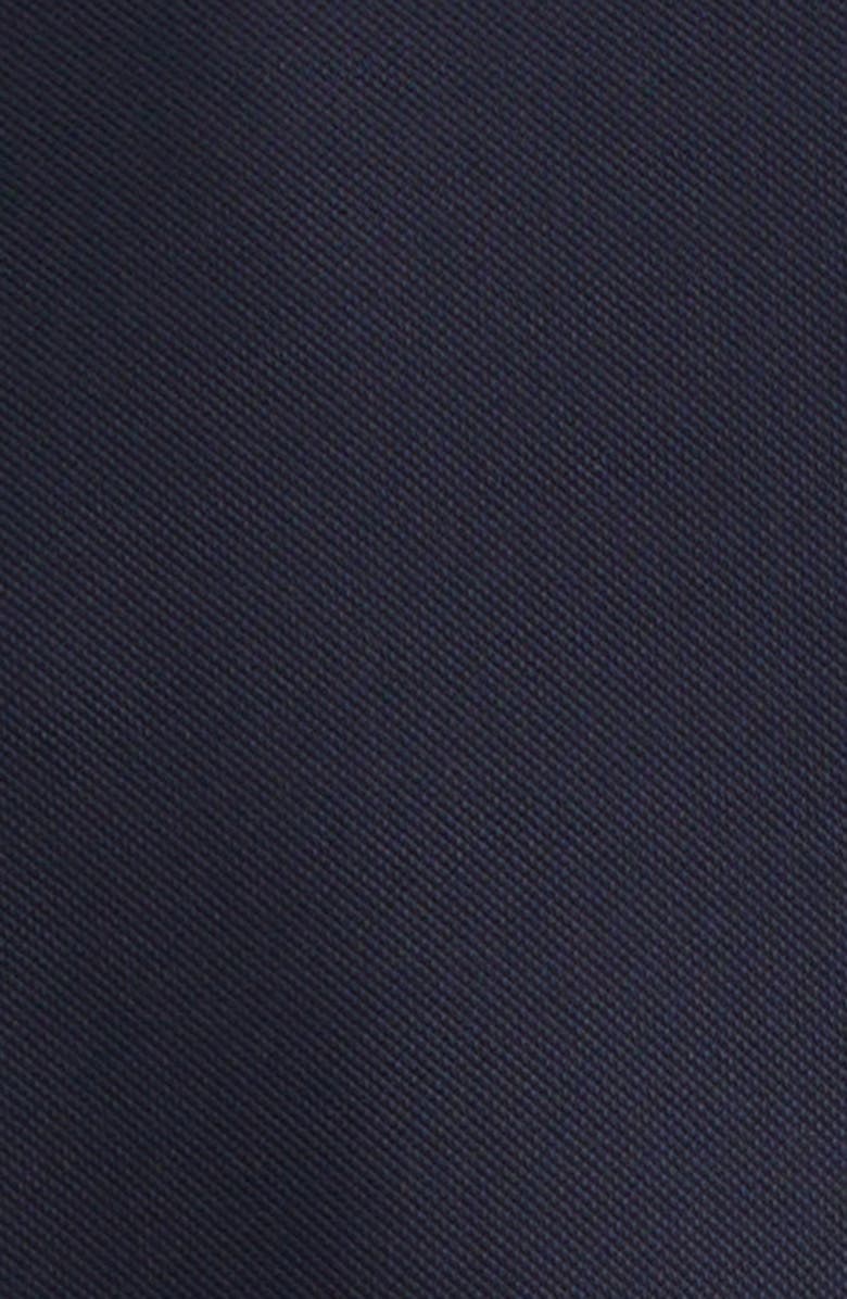 Moncler Logo Patch Nylon Piqué Polo, Alternate, color, Navy Blue