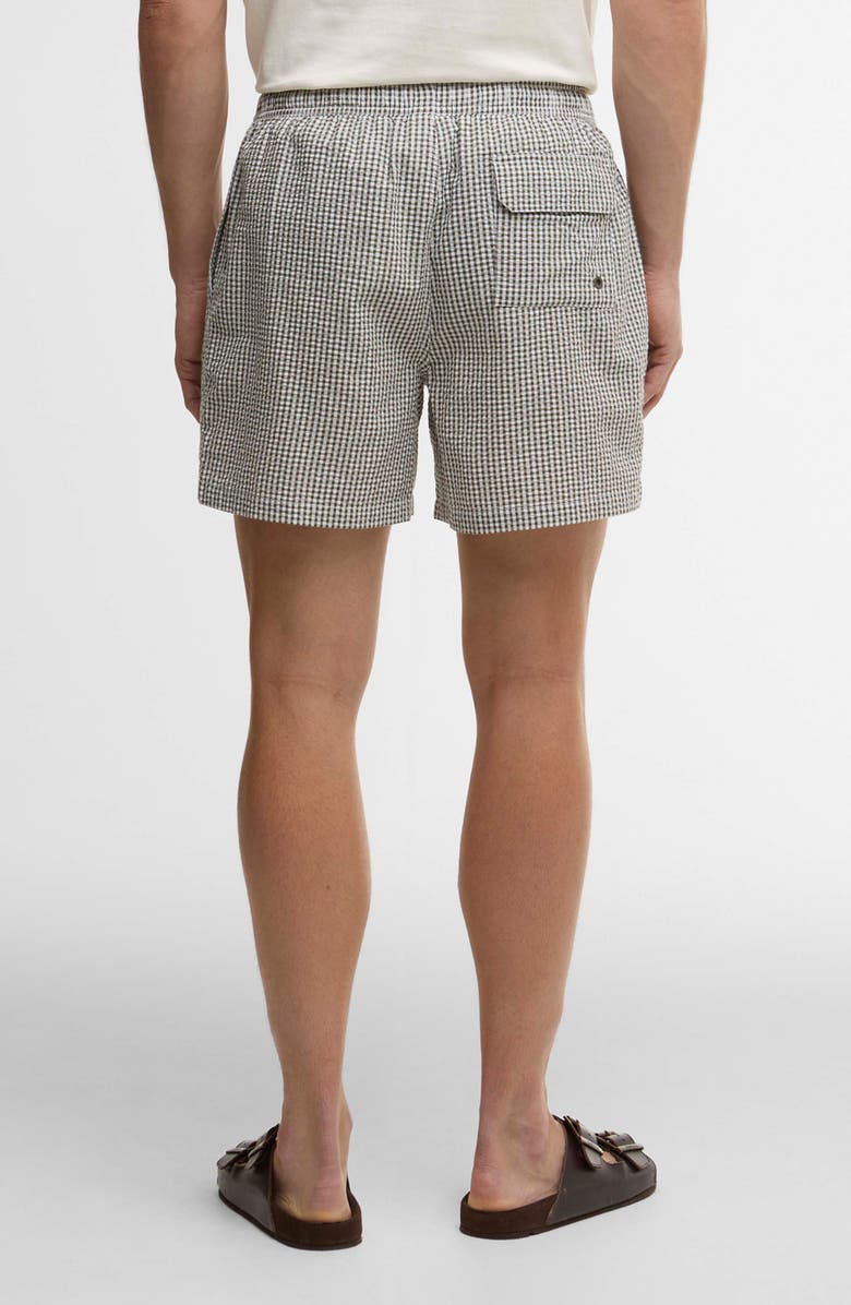 Barbour Gingham Seersucker Swim Trunks, Alternate, color, 