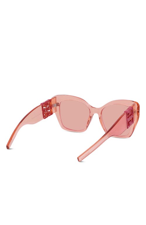 Givenchy Gv40096u 4g Liquid 42s Rosa Trasparente Sunglasses In Pink