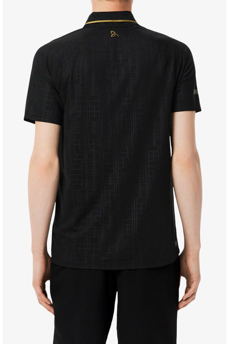 Tennis Performance Slim Fit Polo, Alternate, color, BLACK