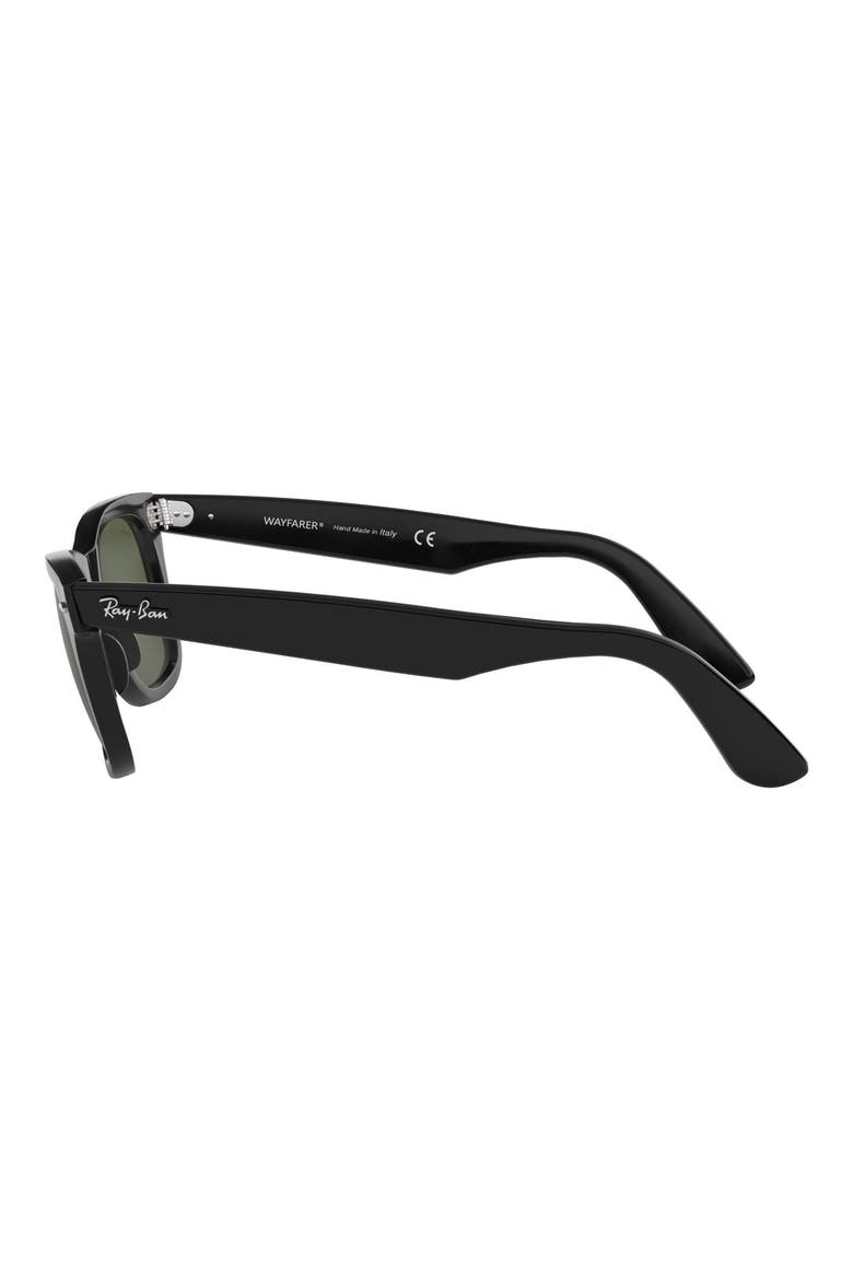 52mm Square Sunglasses, Alternate, color, BLACK