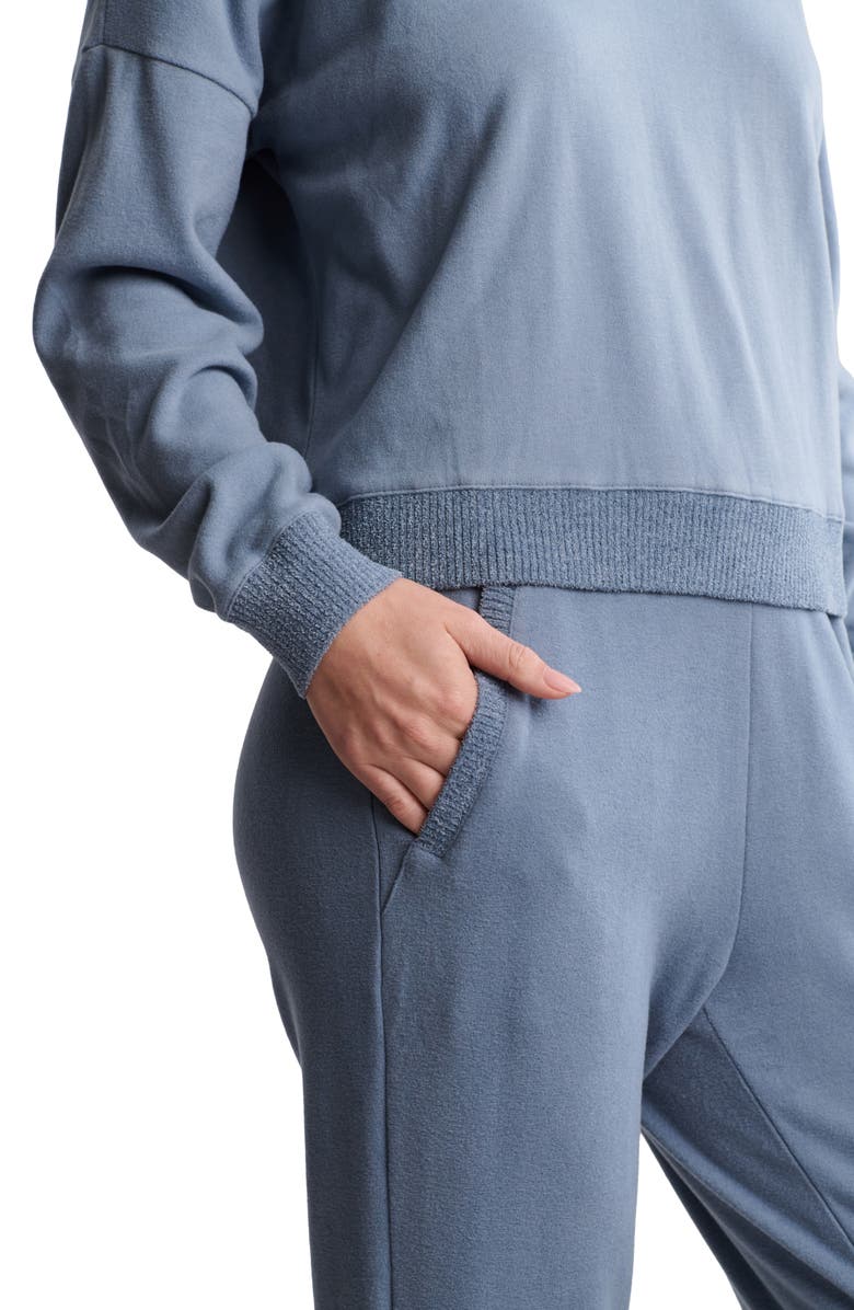 Barefoot Dreams<sup>®</sup> Brushed Fleece Joggers, Alternate, color, Blue Dusk
