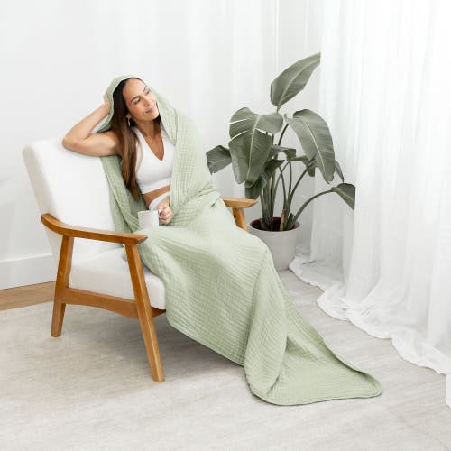 Comfy Cubs Adult Hooded Towel Large In Sage