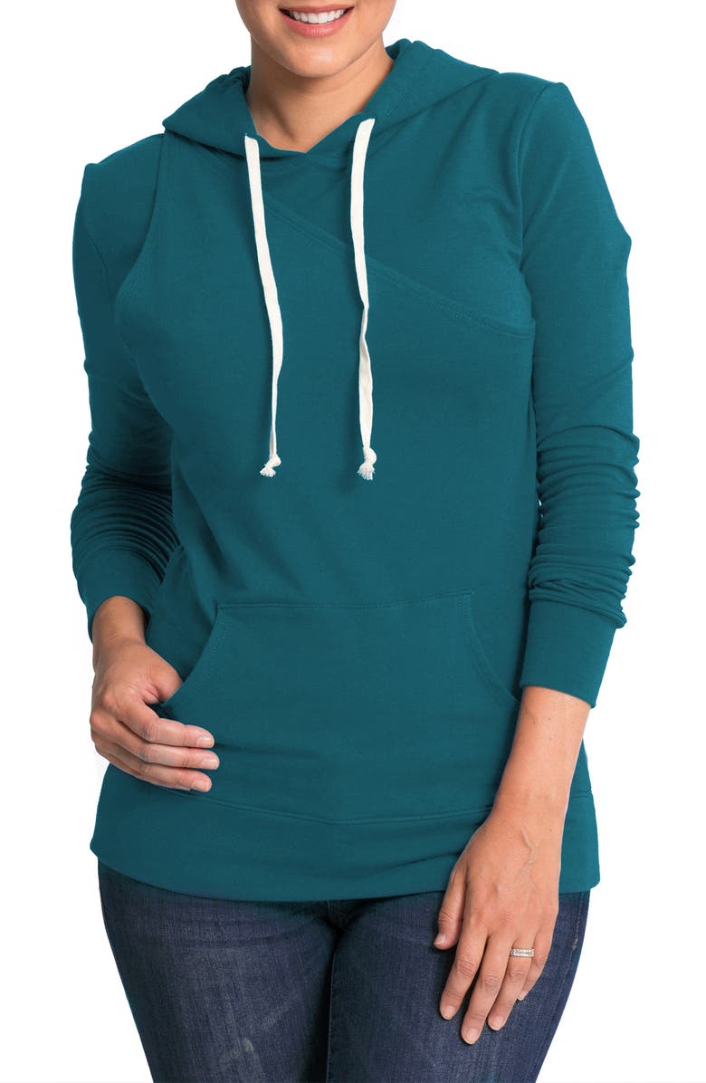Bun Maternity Cozy Maternity/Nursing Hoodie, Main, color, 