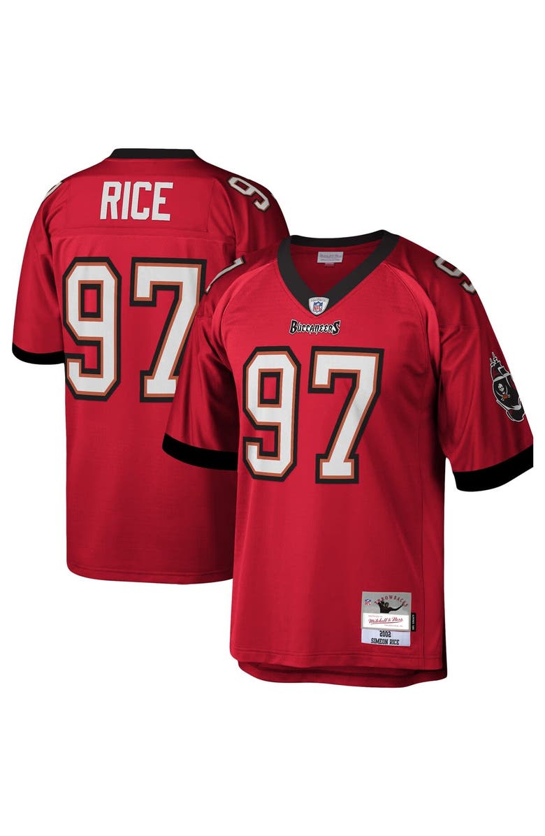 Mitchell & Ness Men's Mitchell & Ness Simeon Rice Red Tampa Bay Buccaneers Legacy Replica Jersey, Main, color, Red