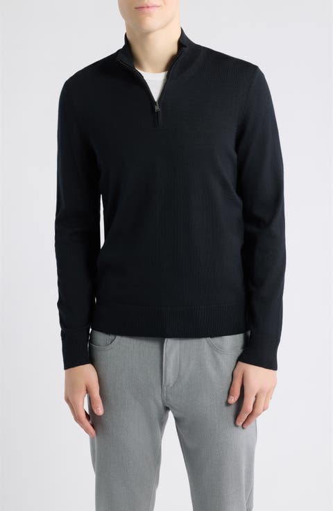 Ebenji Wool Quarter Zip Sweater