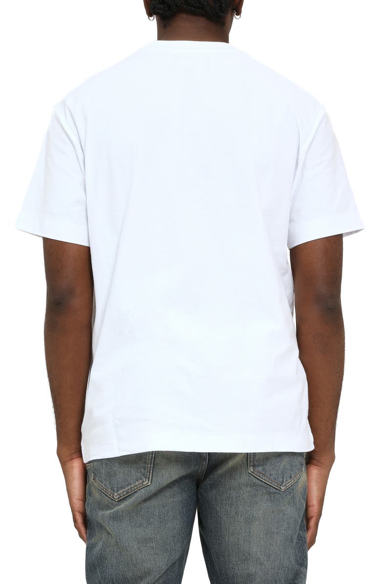 PURPLE BRAND Textured Cotton Graphic T-Shirt, Alternate, color, White