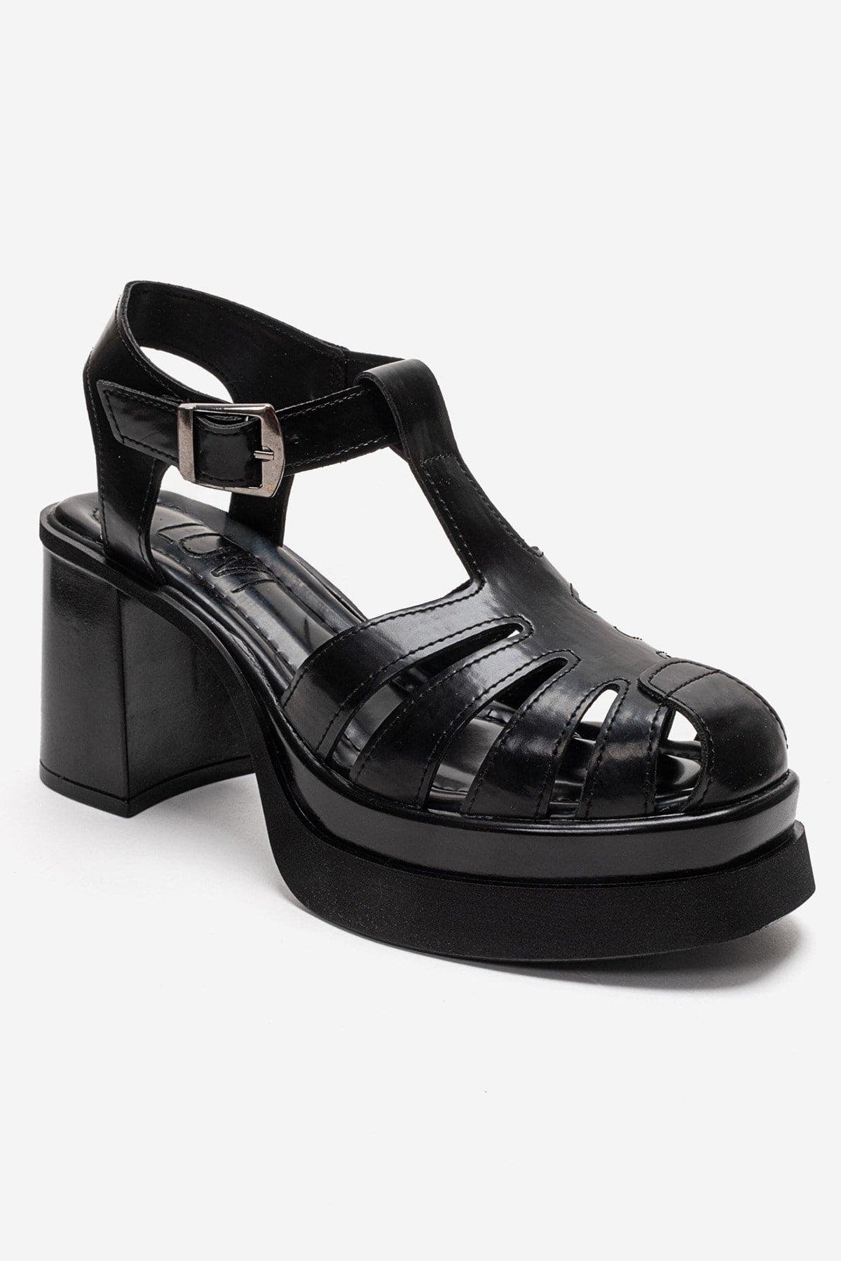 Prologue Shoes Rovena Platform Block Heel Sandal, Alternate, color, Black