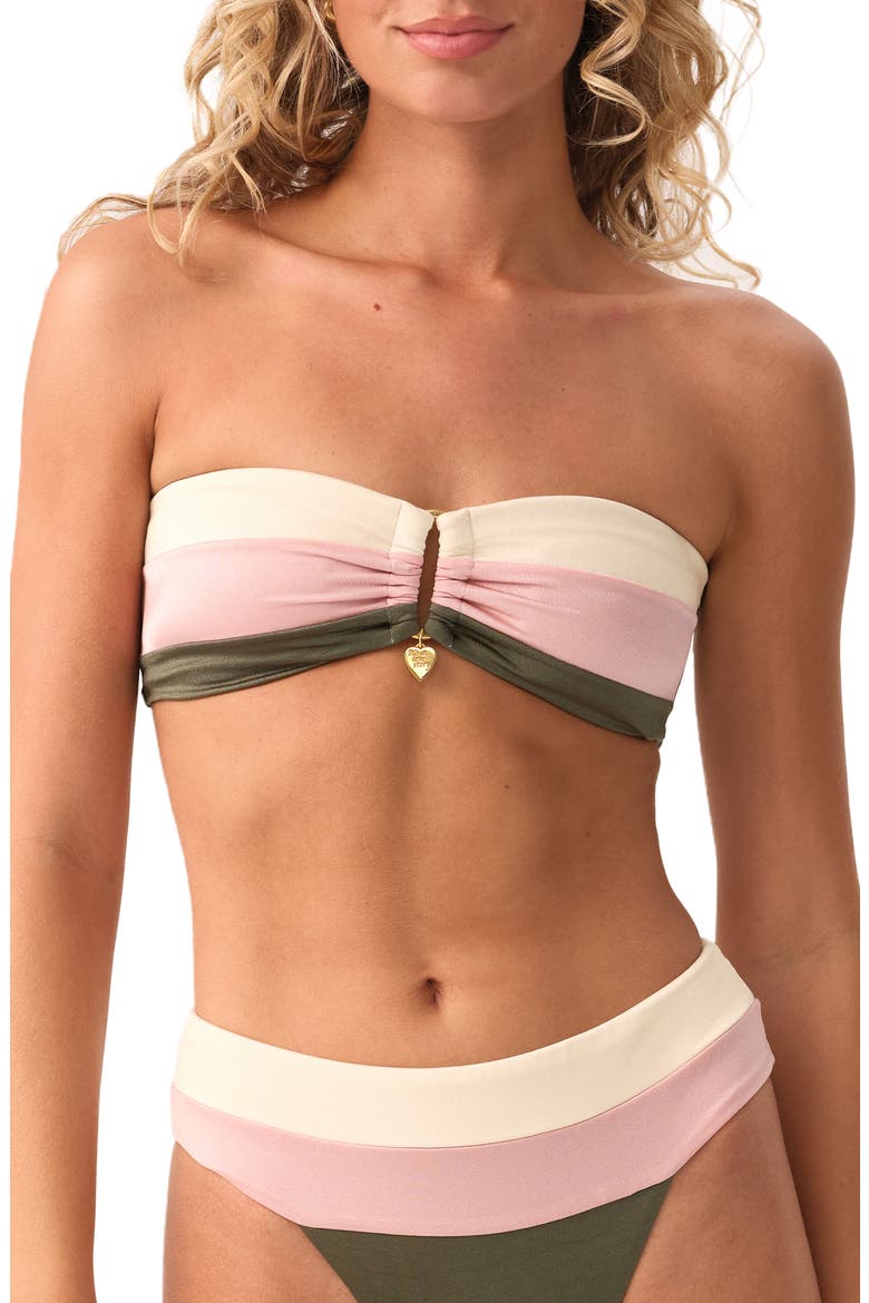 Detail Bandeau Bikini Top, Main, color, OLIVE