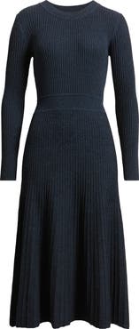 Elie Tahari The Sandra Long Sleeve Sweater Dress