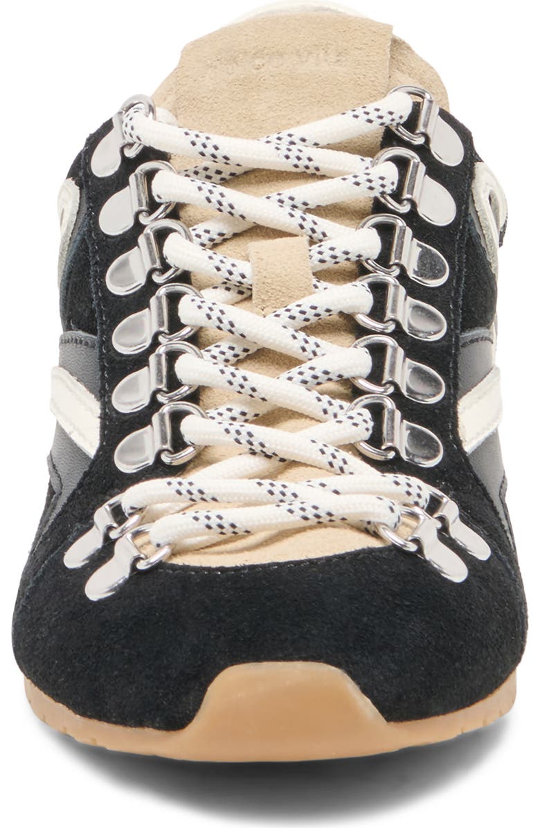Dolce Vita Deacon Sneaker, Alternate, color, Black/White Suede