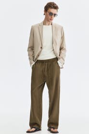 H&M Relaxed Fit Linen-blend Trousers