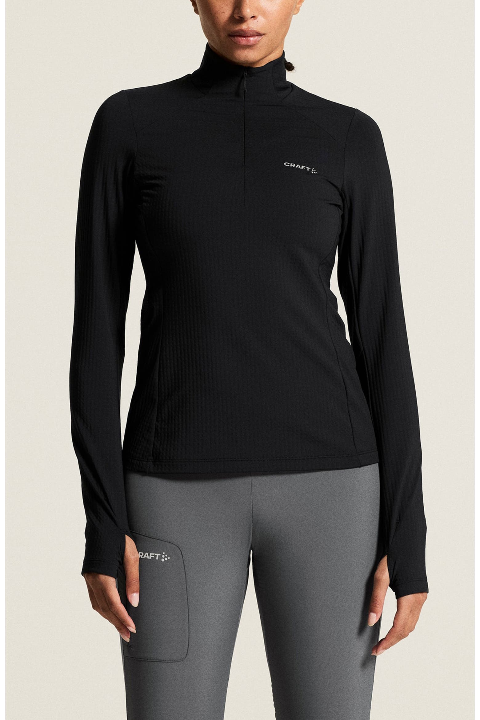 Mart Zip Code Craft Gain Thermal Half Zip Midlayer Top (Women) | Nordstrom