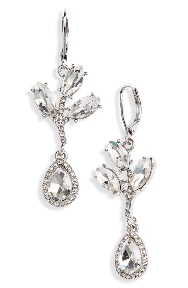 CRISTABELLE Crystal Abstract Drop Earrings, Main, color, 