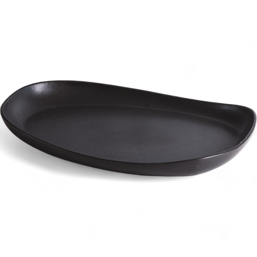 Gharyan Stoneware Mini Long Stoneware Serving Platters | Dadasi in Black - Large  product