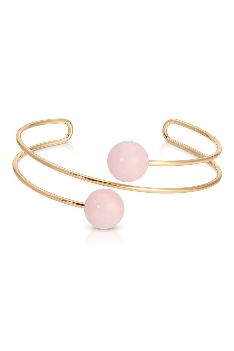 Summer Escape Cuff Bracelet, Main, color, ROSE QUARTZ