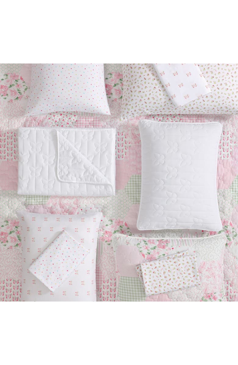 Laura Ashley Ellyn Quilt & Sham Set, Alternate, color, Pink