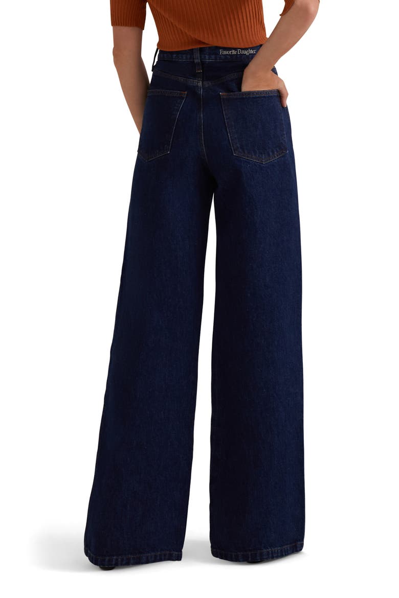 The Masha High Waist Wide Leg Jeans, Alternate, color, CHASTAIN