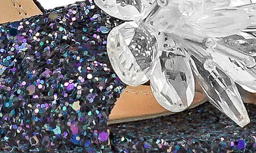 Chase & Chloe Chase And Chloe Lotus Crystal Cluster Ankle Strap Sandal