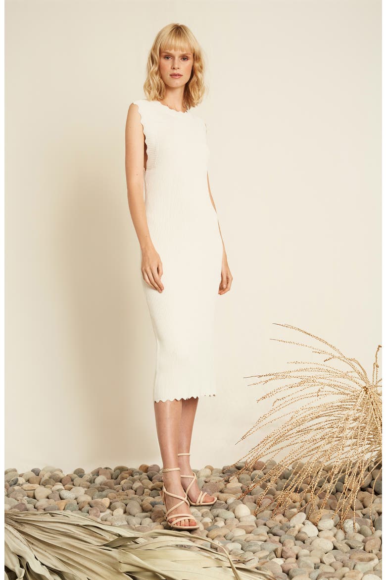 Dove Rib Knit Sweater Dress, Alternate, color, ANTIQUE WHITE