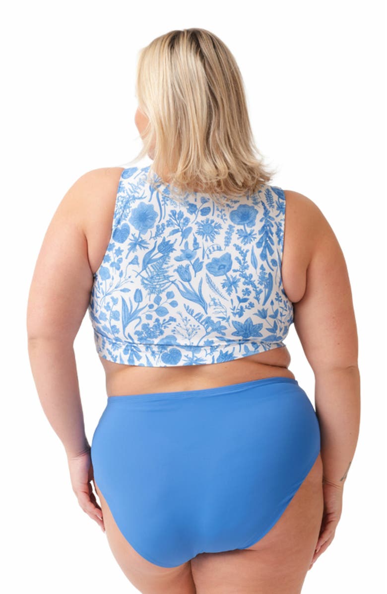 Lime Ricki Swimwear Mid-Waist Bottom, Alternate, color, Coastline Blue