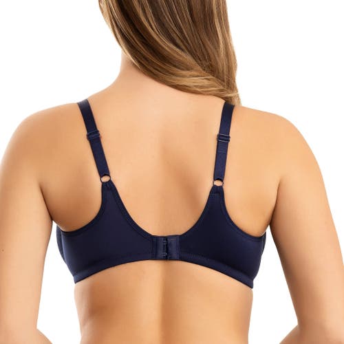 Parfait Pearl Non-padded Seamless Minimizer Bra In Blue