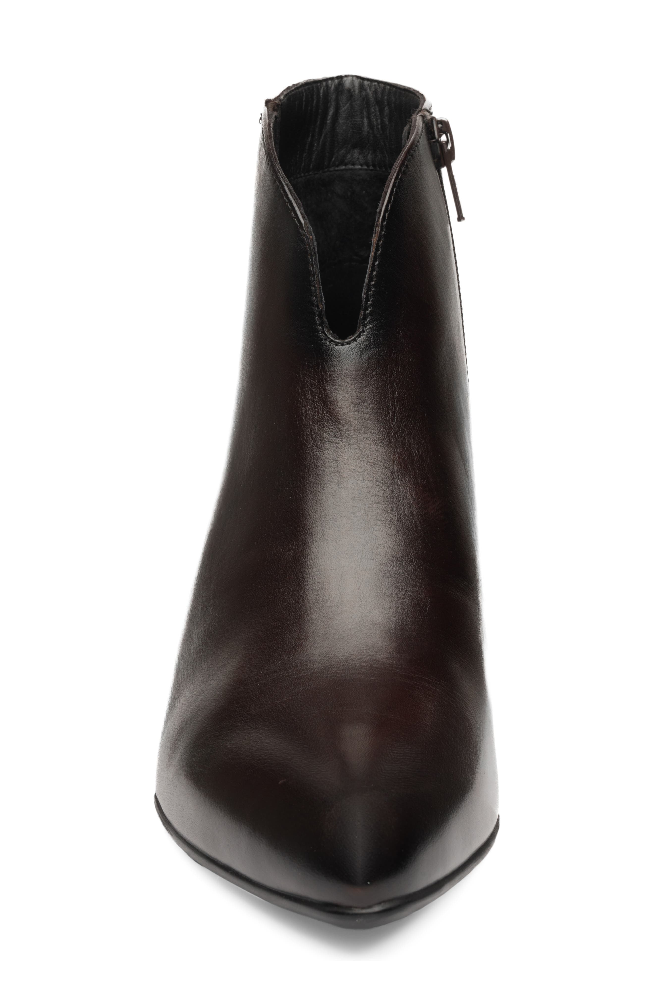 Acanthus Leather Bootie, Alternate, color, BROWN