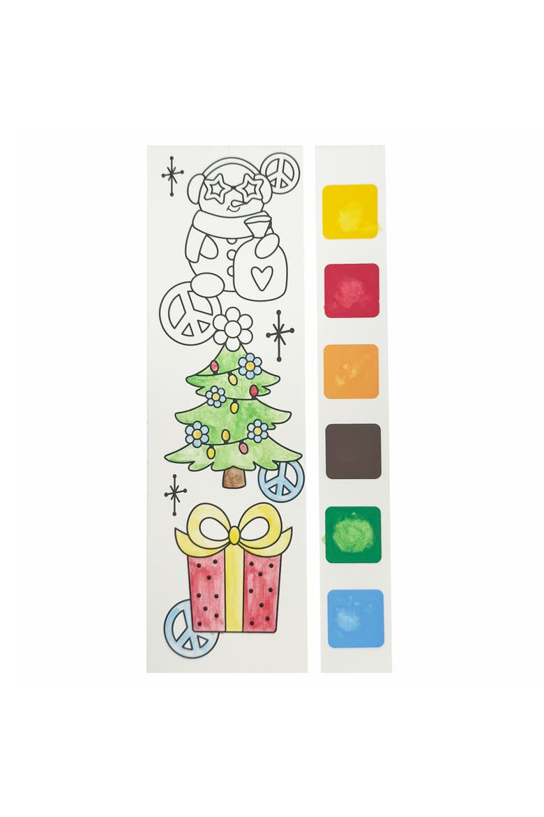 Watercolor Bookmark Pad, Frosty, 8 Snowman Designs, Alternate, color, Multicolored