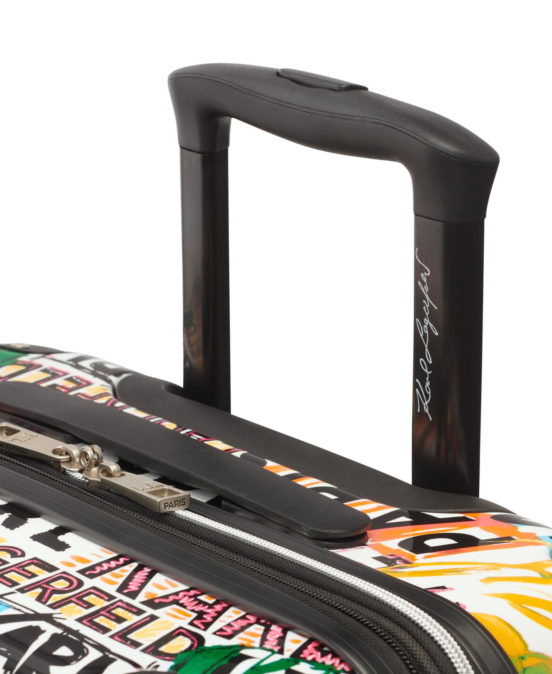 KARL LAGERFELD Logo Explosion Upright Suitcase, Alternate, color, Multi Color