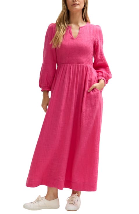 Paulina Shirred Bodice Maxi Dress