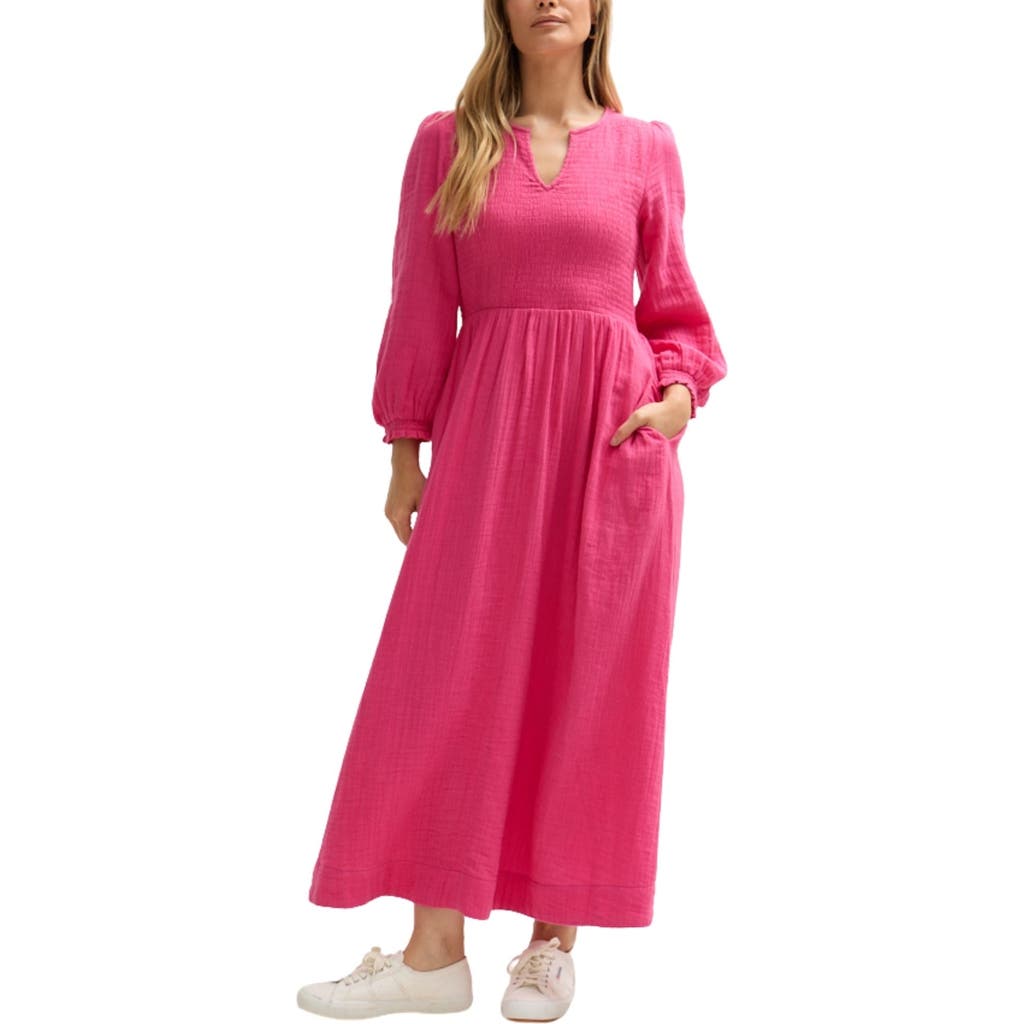 Lily And Lionel Paulina Shirred Bodice Maxi Dress In Pattern