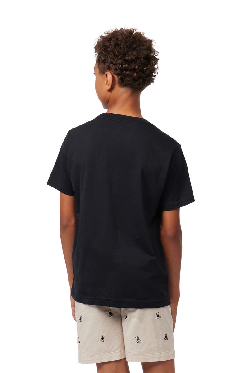 Psycho Bunny Kids' Cotton T-Shirt, Alternate, color, Black