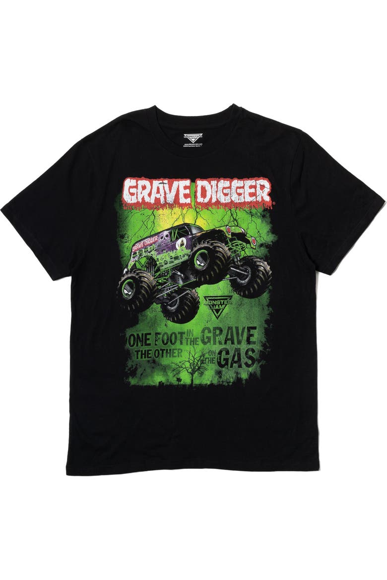Short Sleeve T-Shirt, Main, color, Grave Digger Jet Black