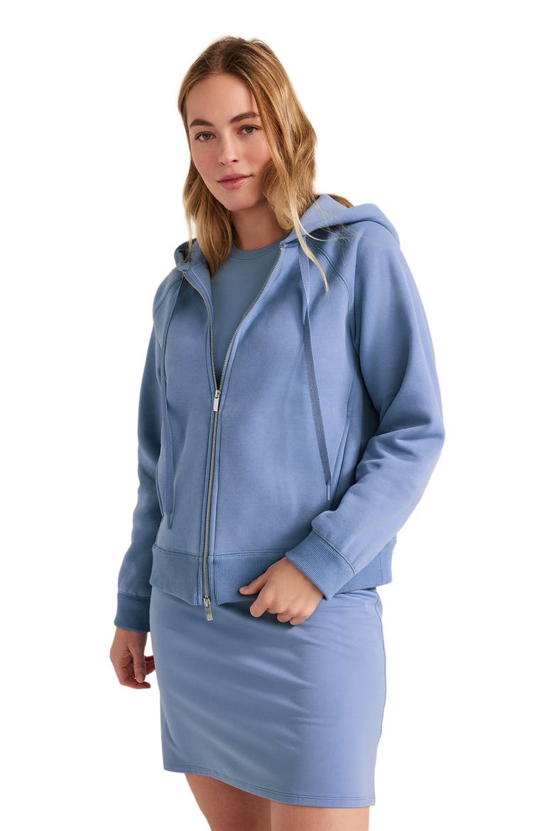 Cloud Fleece Zip-Up Hoodie, Main, color, Lake