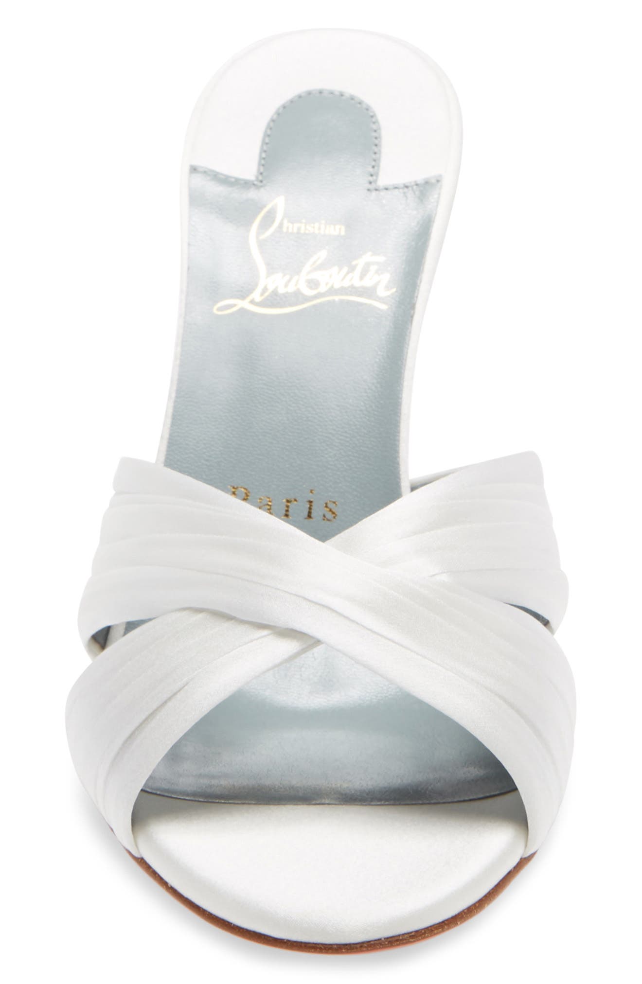 Nicol Is Back Slide Sandal, Alternate, color, OFF WHITE/ LINING BLUE